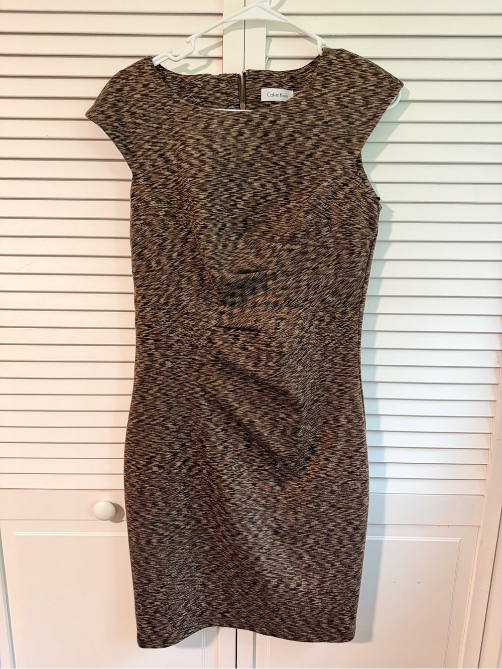 Calvin Klein Brown Sheath Dress Size 6